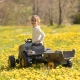 SMOBY Traktor XL Czarny na Pedały z Przyczepką