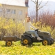 SMOBY Traktor XL Czarny na Pedały z Przyczepką