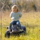 SMOBY Traktor XL Czarny na Pedały z Przyczepką