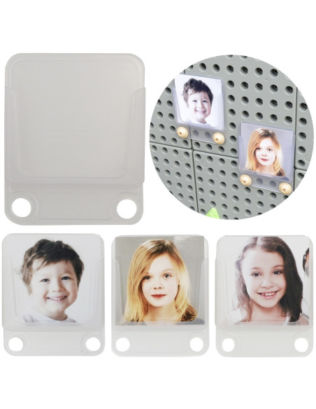 MASTERKIDZ Przezroczysty Uchwyt Etui Na Zdjęcia Karty 6 szt.