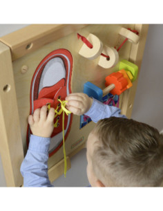 MASTERKIDZ Tablica Edukacyjna - Zręczność Manualna Sznurowanie 2