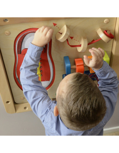 MASTERKIDZ Tablica Edukacyjna - Zręczność Manualna Sznurowanie