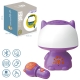 WOOPIE Multifunkcyjna Lampka RGB Głośnik Bluetooth Karaoke Modulator Głosu Karta SD AUX Fioletowa
