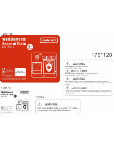 MASTERKIDZ Tablica Edukacyjna Zmysł Wzroku