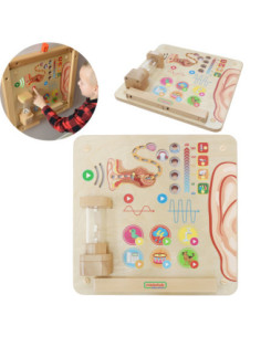 MASTERKIDZ Tablica Edukacyjna Zmysł Słuchu