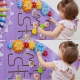 VIGA Drewniana Tablica Sensoryczna-Manipulacyjna EDU Triceratops
