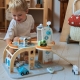 TOOKY TOY Drewnian Kosmiczny Parking Stacja Kosmiczna