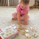 Viga Drewniana Układanka Puzzle Dopasuj Czynności Zwierząt