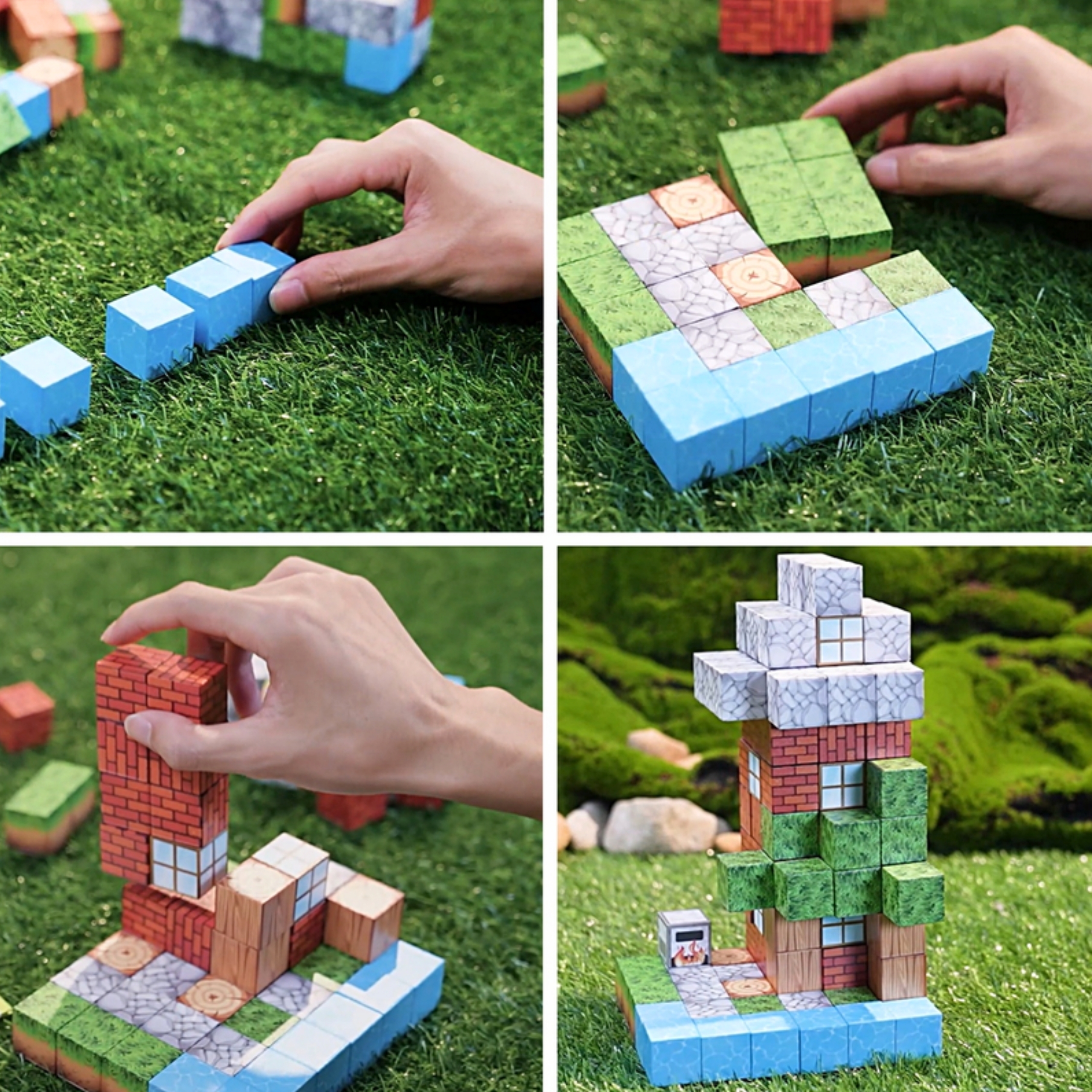 WOOPIE Klocki Magnetyczne Konstrukcyjne Świat Klocków 108 el.