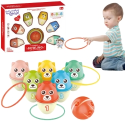 WOOPIE Kręgle Dla Dzieci Kolorowe Misie 3w1