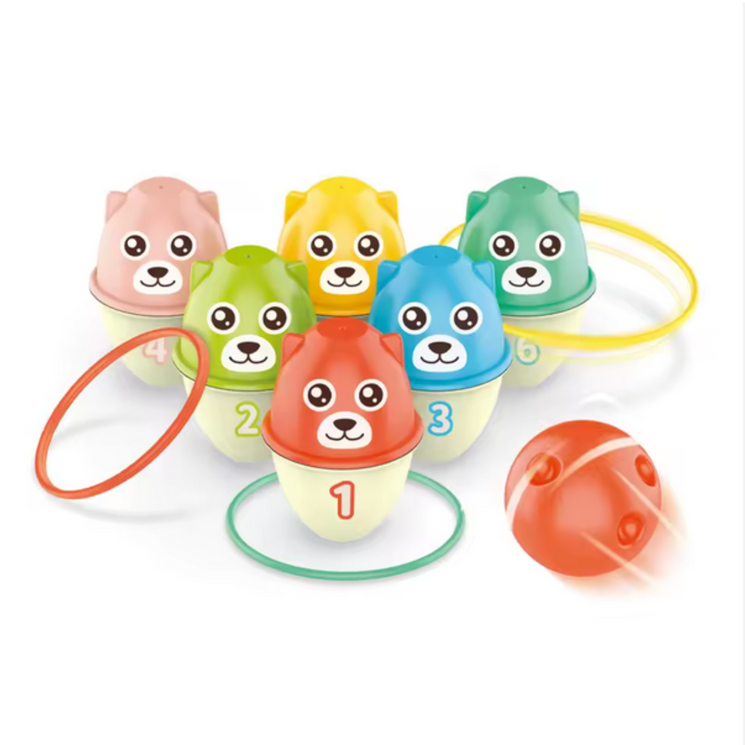 WOOPIE Kręgle Dla Dzieci Kolorowe Misie 3w1