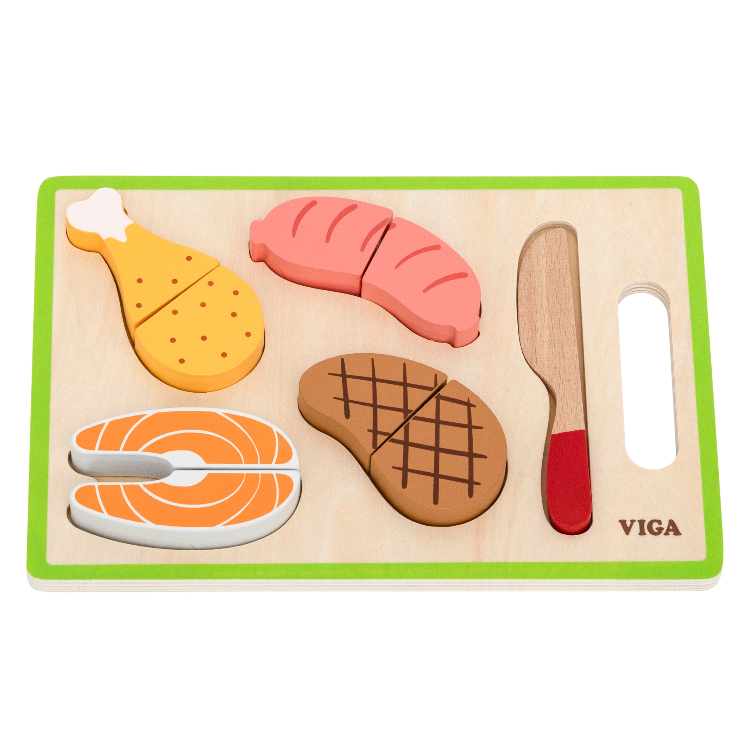 VIGA Zestaw do Krojenia Mięsa – Realistyczna Zabawa w Kuchnię