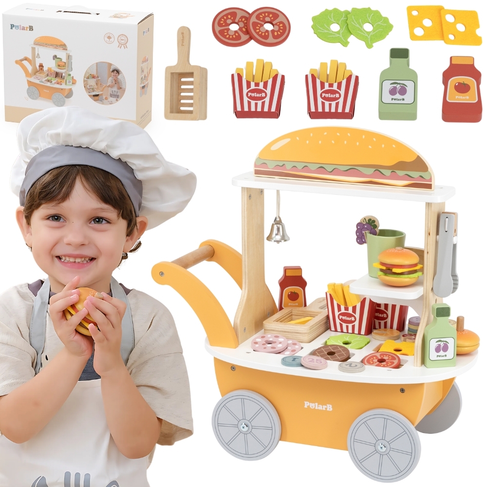 VIGA Minisklep z Hamburgerami – Kreatywna Zabawa w Odgrywanie Ról