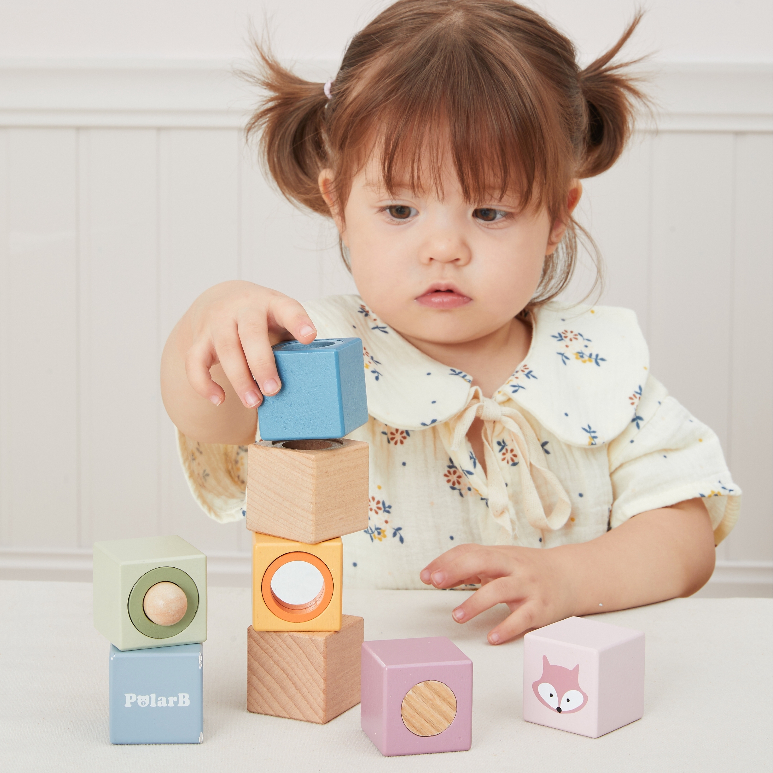 VIGA Drewniane Klocki Sensoryczne PolarB
