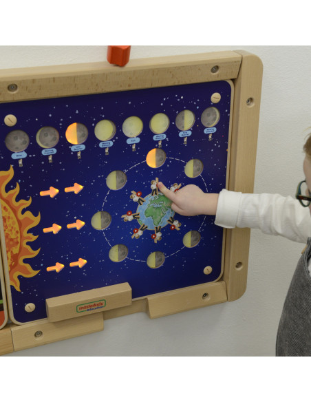 MASTERKIDZ Tablica Edukacyjna Fazy Księżyca