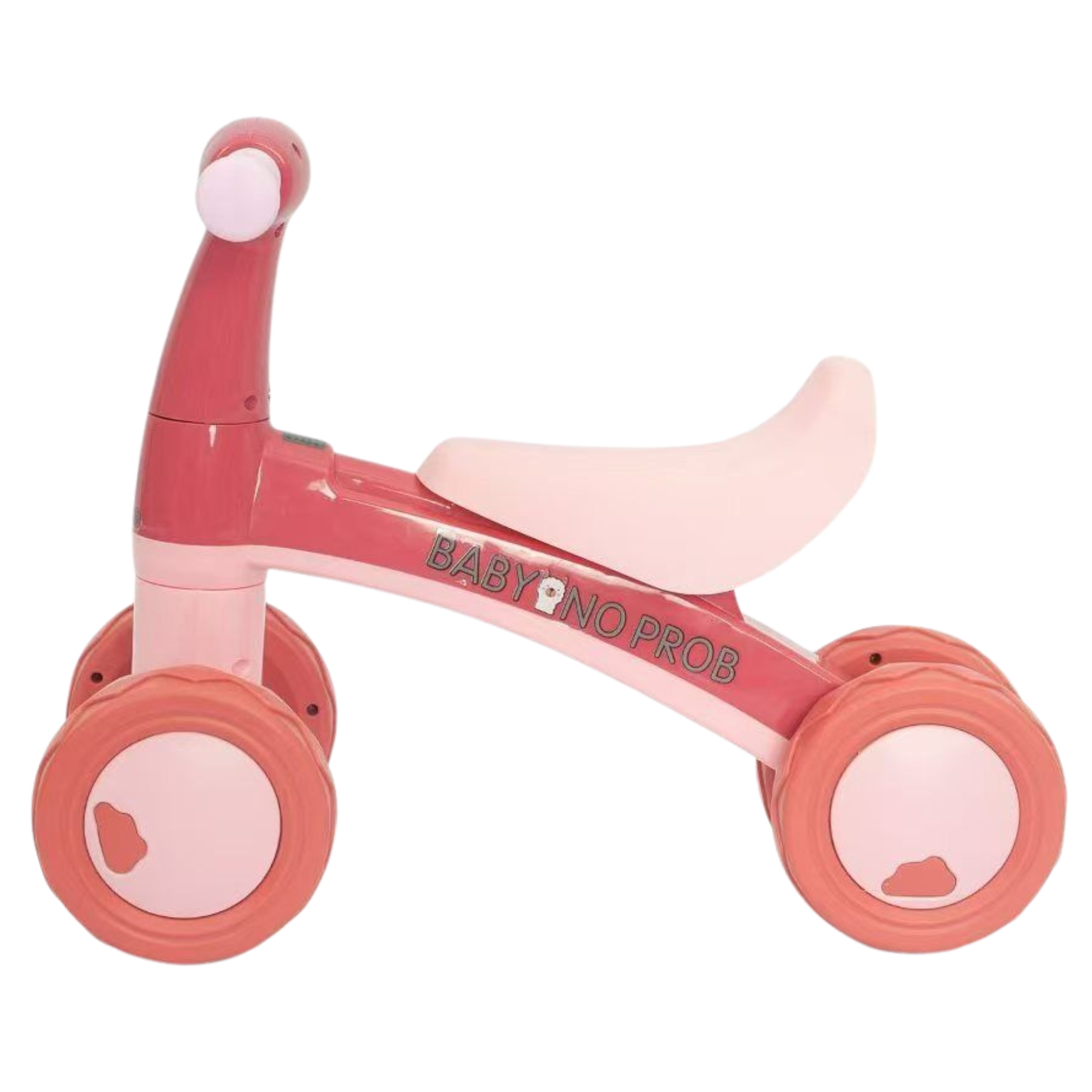 Rowerek biegowy różowy jeździk czterokołowy - 3 z 3