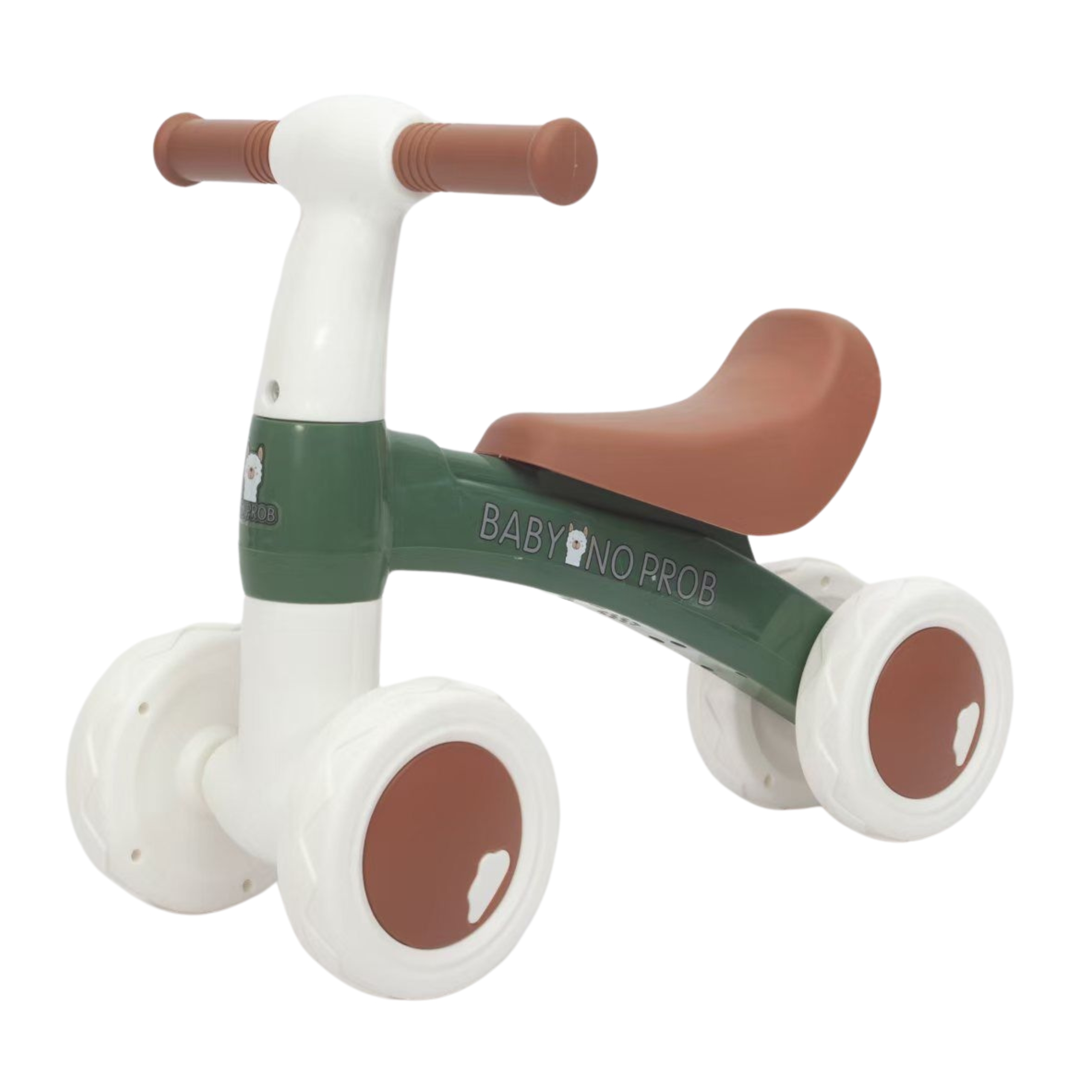 WOOPIE Rowerek Biegowy Zielony Jeździk Czterokołowy