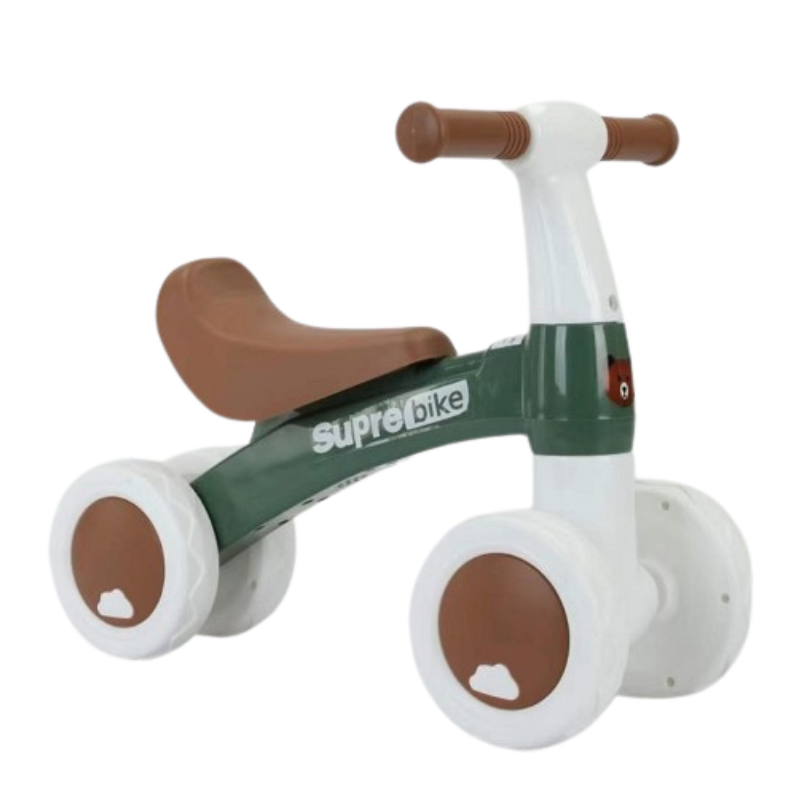 WOOPIE Rowerek Biegowy Zielony Jeździk Czterokołowy