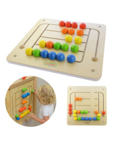 MASTERKIDZ Educational Wall Board Maze Beads Montessori