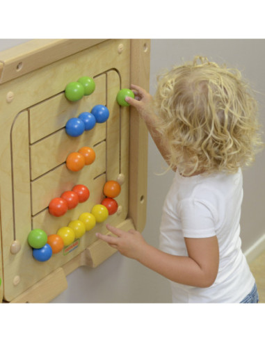 MASTERKIDZ Tablica Ścienna Edukacyjna Labirynt Koraliki