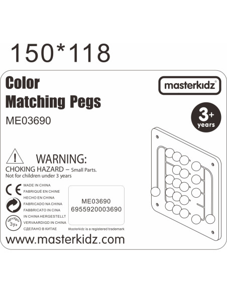 MASTERKIDZ Tablica Ścienna Edukacyjna Labirynt Koraliki