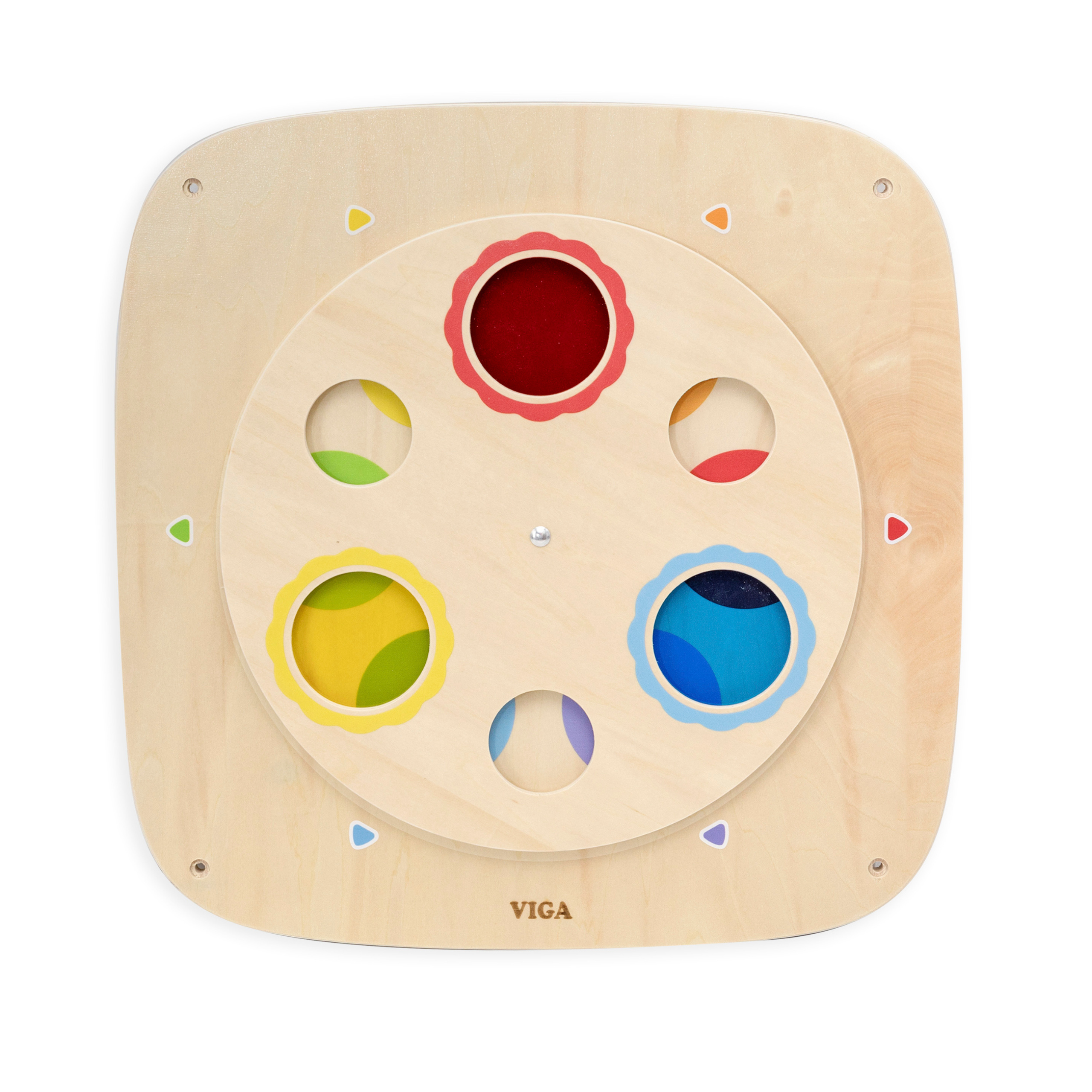 VIGA Drewniana Tablica Manipulacyjna Sensoryczna Mieszanie Kolorów