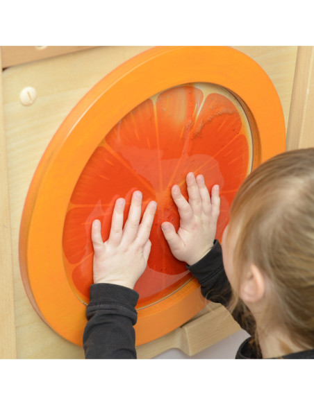 MASTERKIDZ Tablica Edukacyjna Sensoryczna Pomarańcza
