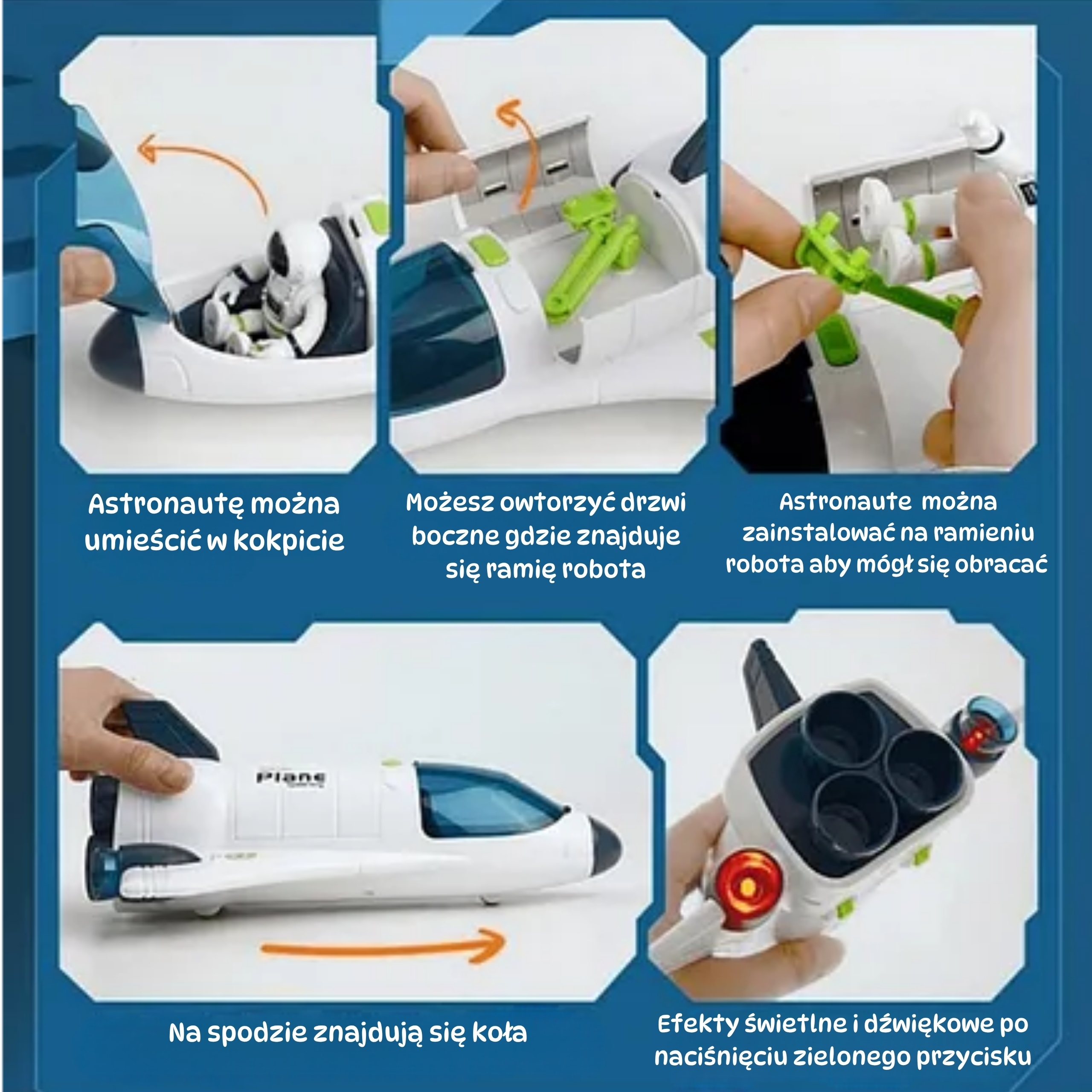 Zestaw kosmiczny prom i łazik space set - 3 z 5