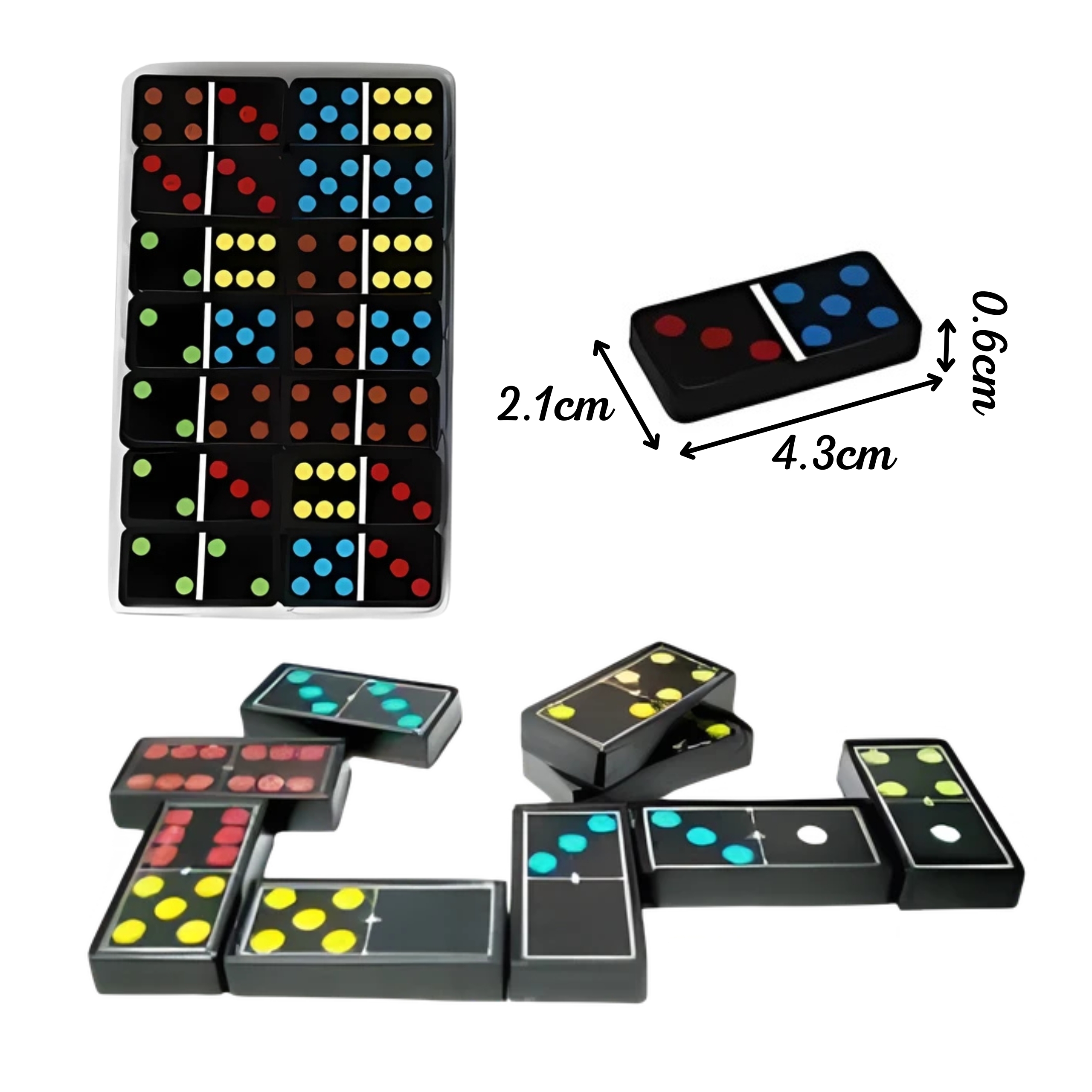 WOOPIE Domino Gra Logiczna Rodzinna 28 Klocków