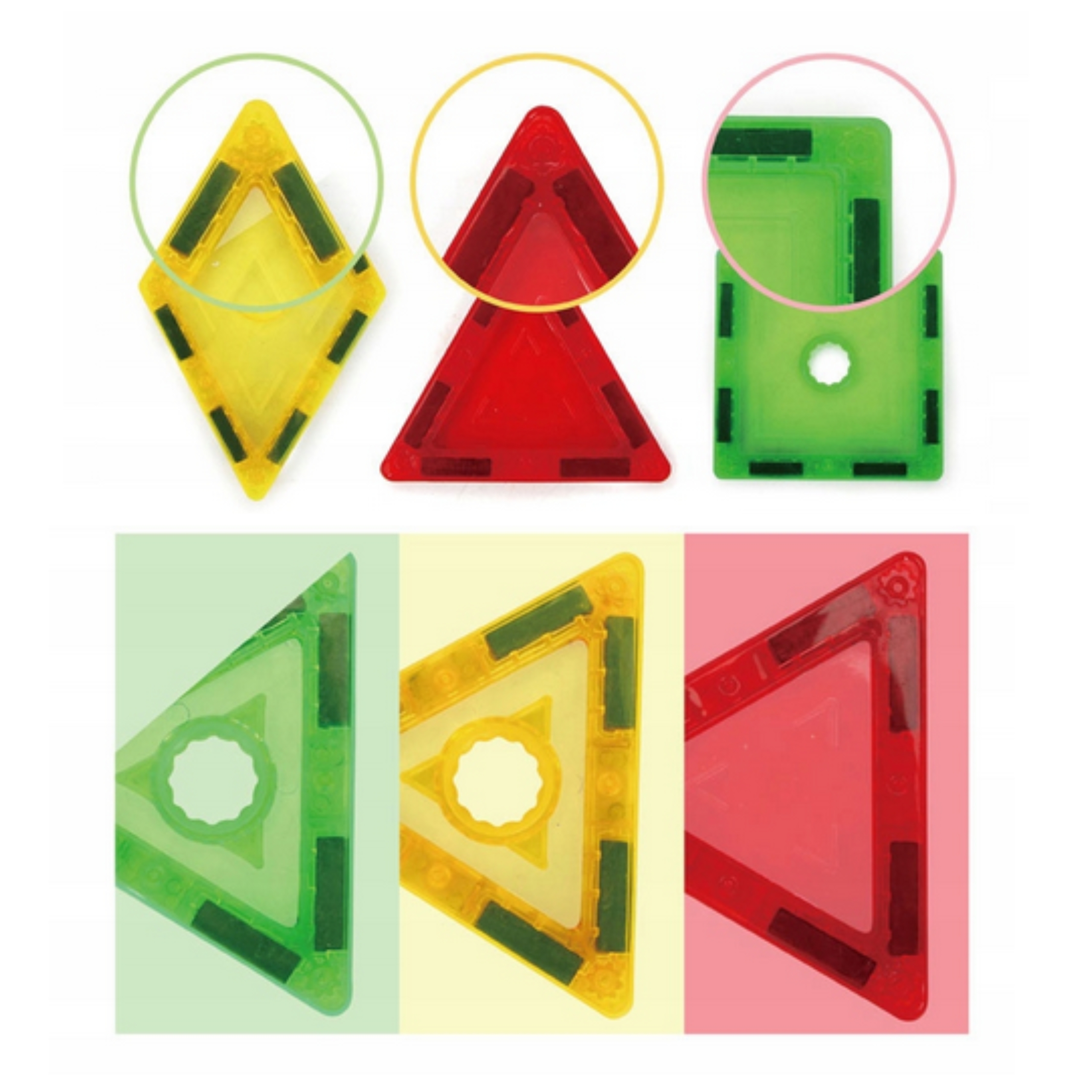 WOOPIE Klocki Magnetyczne 3D Edukacyjne Panele Dla Dzieci