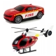 WOOPIE Zestaw Pojazdów Laweta Strażacka Helikopter Samochód Dźwięk Światła