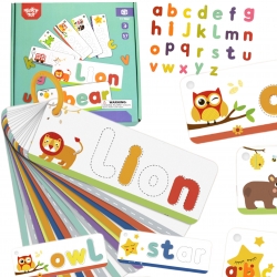 TOOKY TOY Puzzle Alfabet Nauka Literek Słów Zwierzątka 57 el.