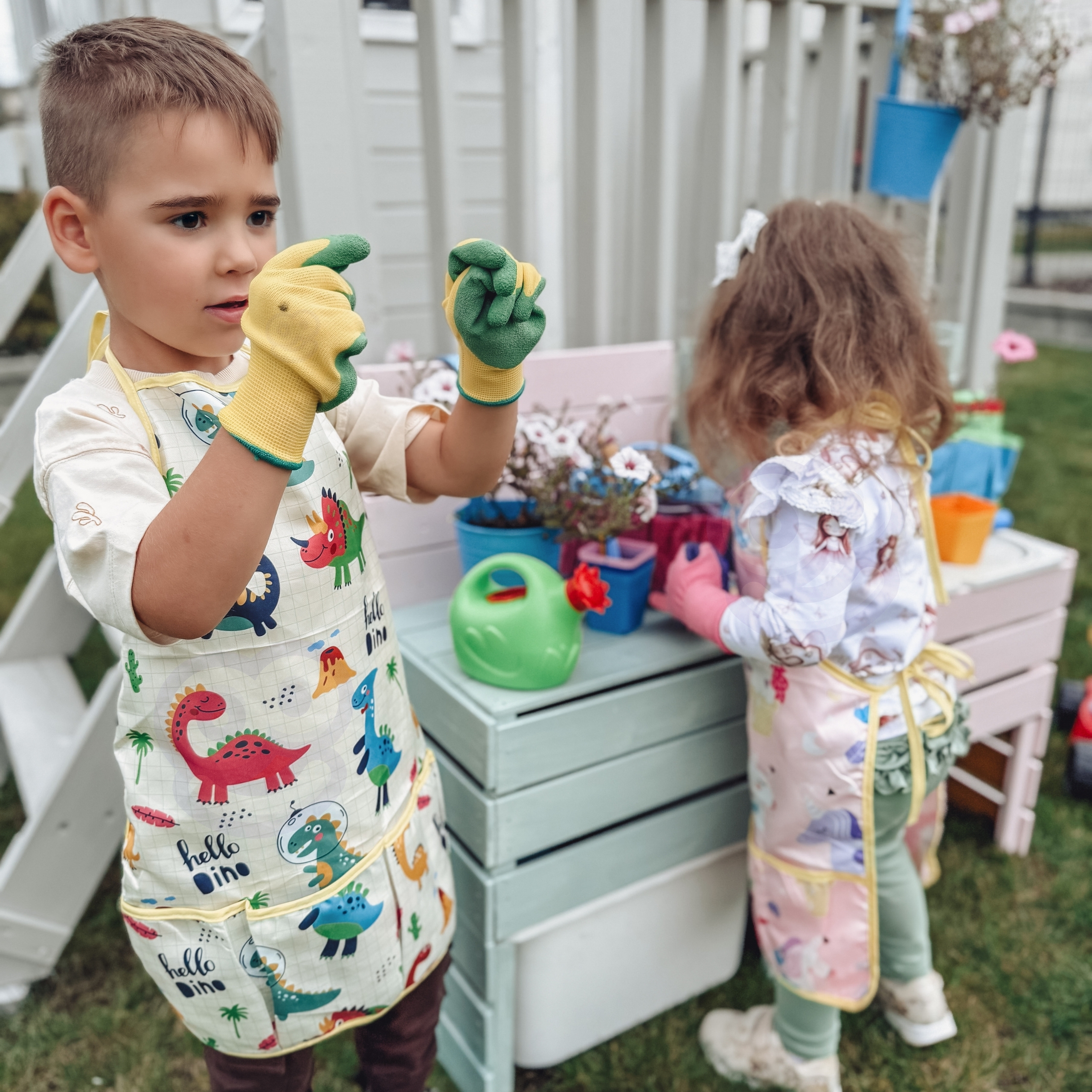 WOOPIE Zestaw Małego Ogrodnika 15el. Dinozaury