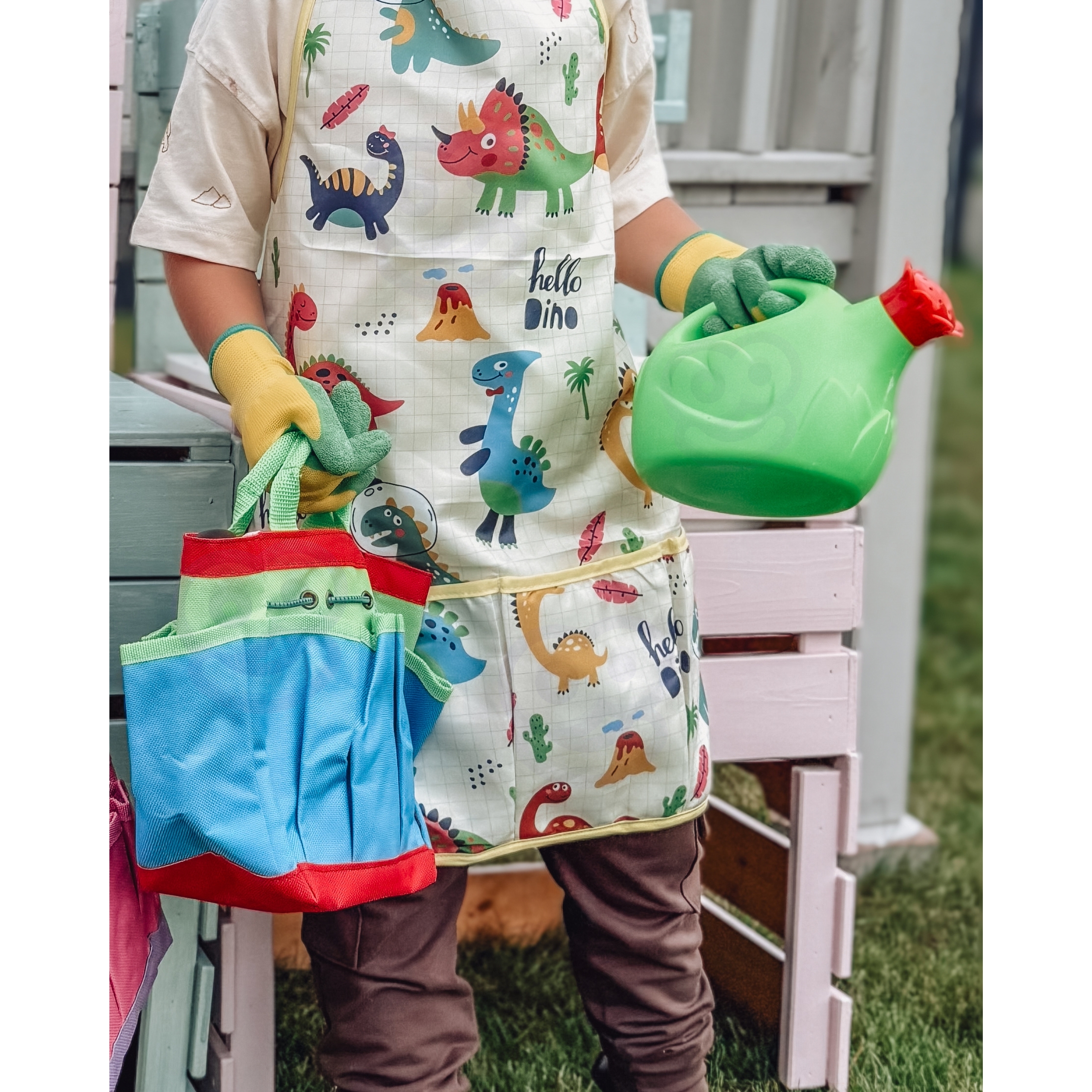 WOOPIE Zestaw Małego Ogrodnika 15el. Dinozaury