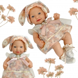 WOOPIE ROYAL Lalka Bobas 24 cm w Sukience i Czapeczce Króliczka