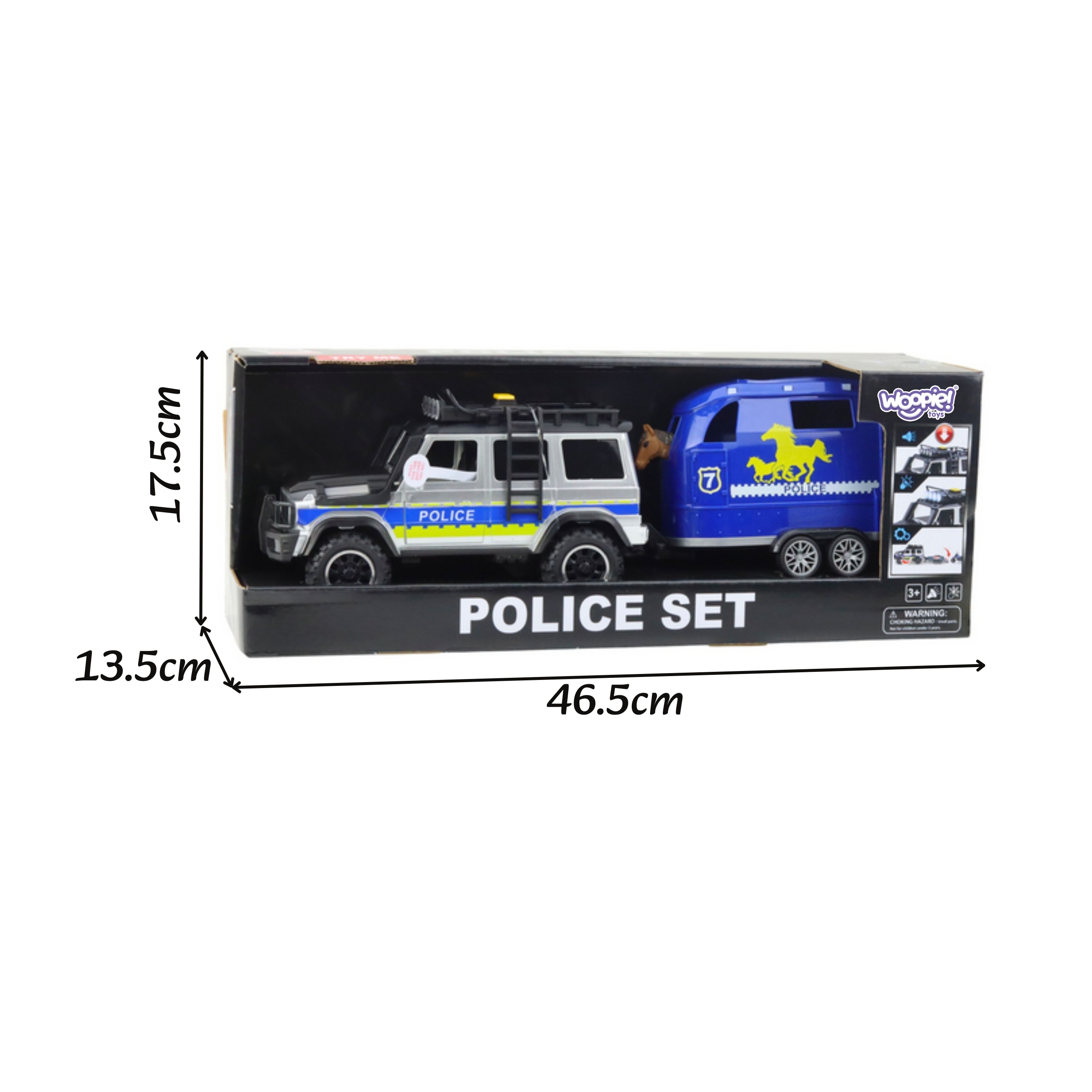 Zestaw samochód terenowy policyjny z przyczepą dla konia - 5 z 5