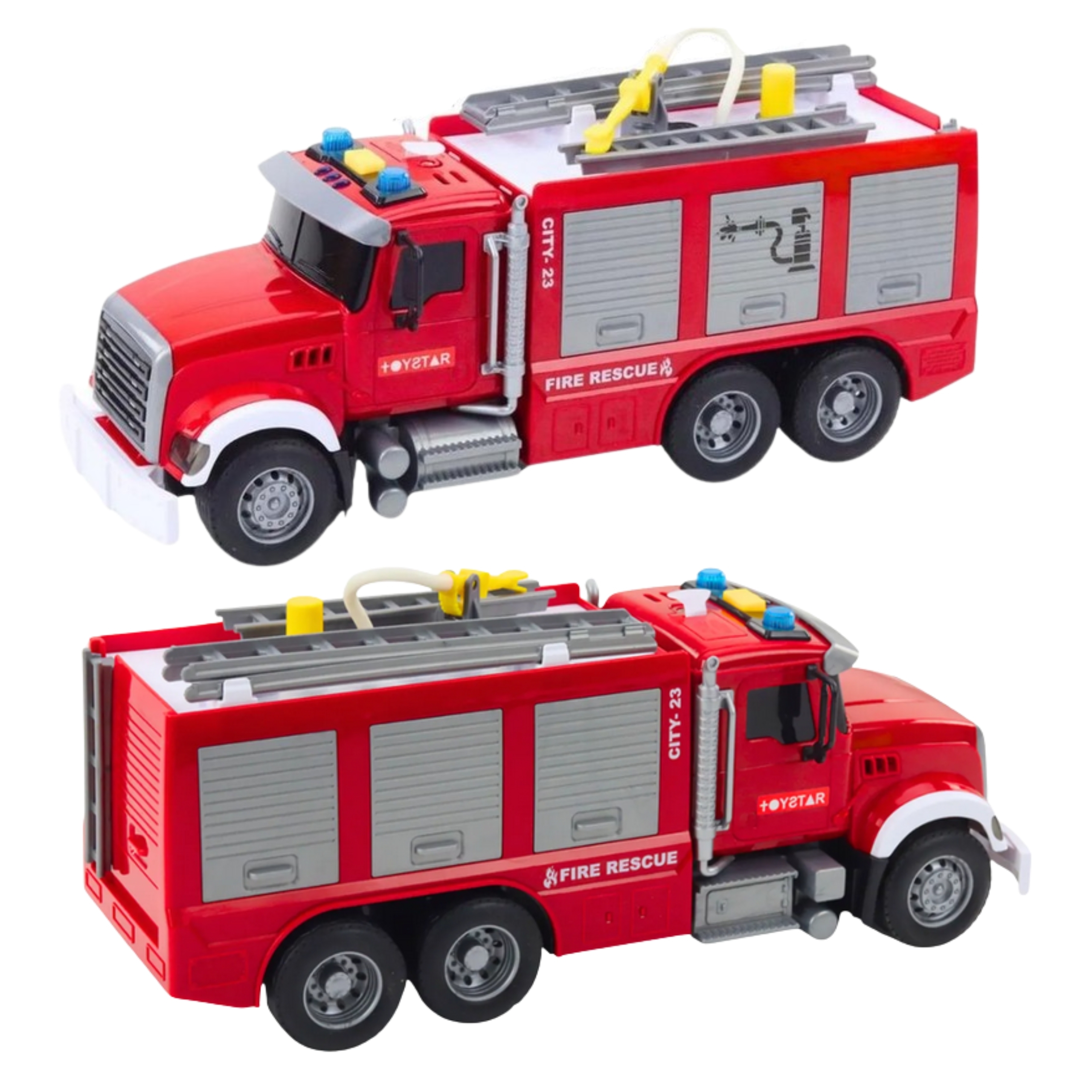 Ciężarówka wóz strażacki na wodę dźwięk światła 1:14 - 4 z 4