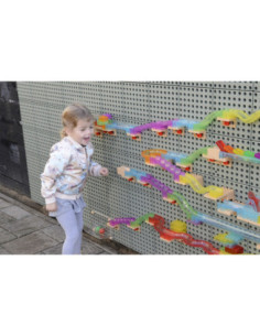 MASTERKIDZ Zestaw Konstrukcyjny Tor dla Piłek Tablica STEM 120elementów 2