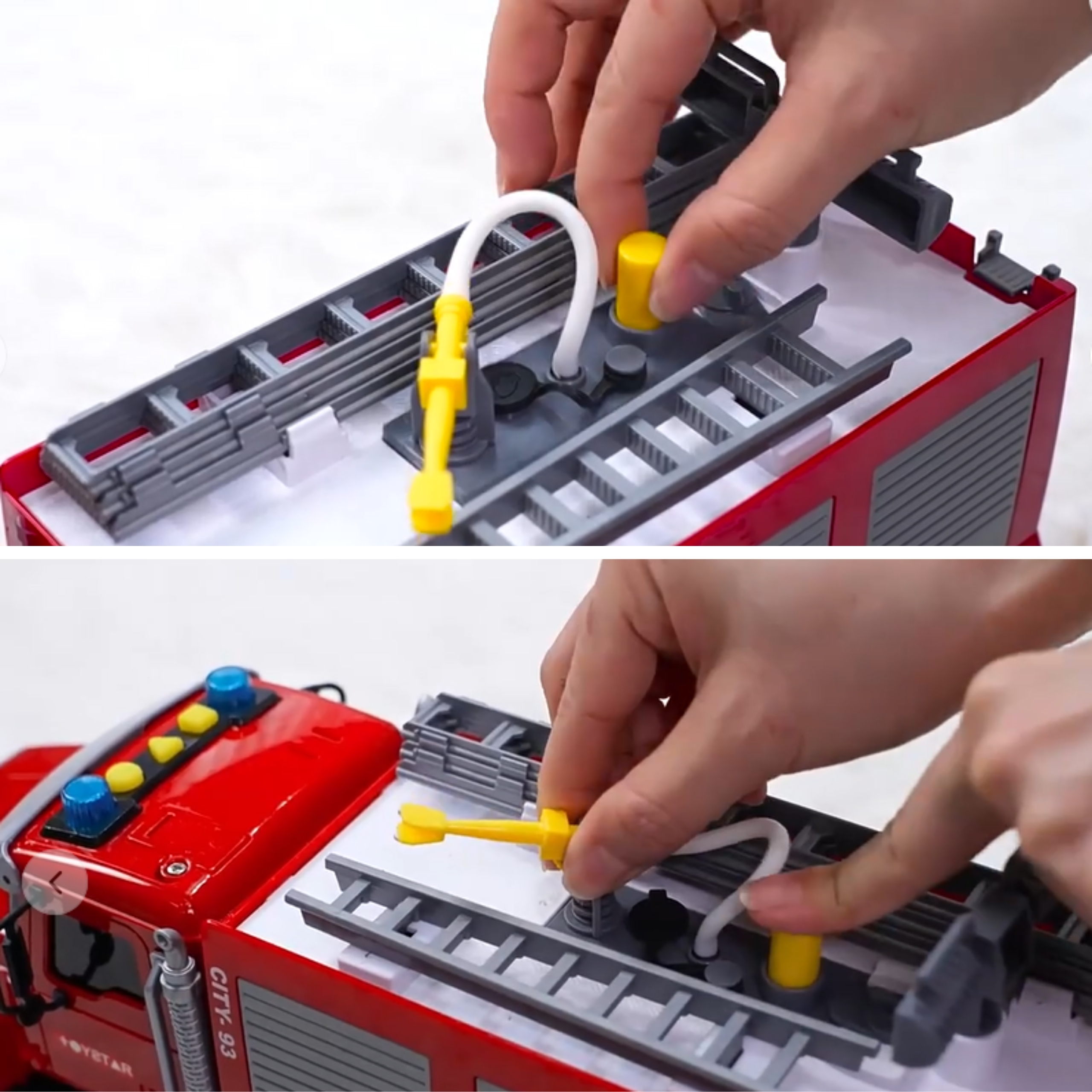 Ciężarówka wóz strażacki na wodę dźwięk światła 1:14 - 2 z 4