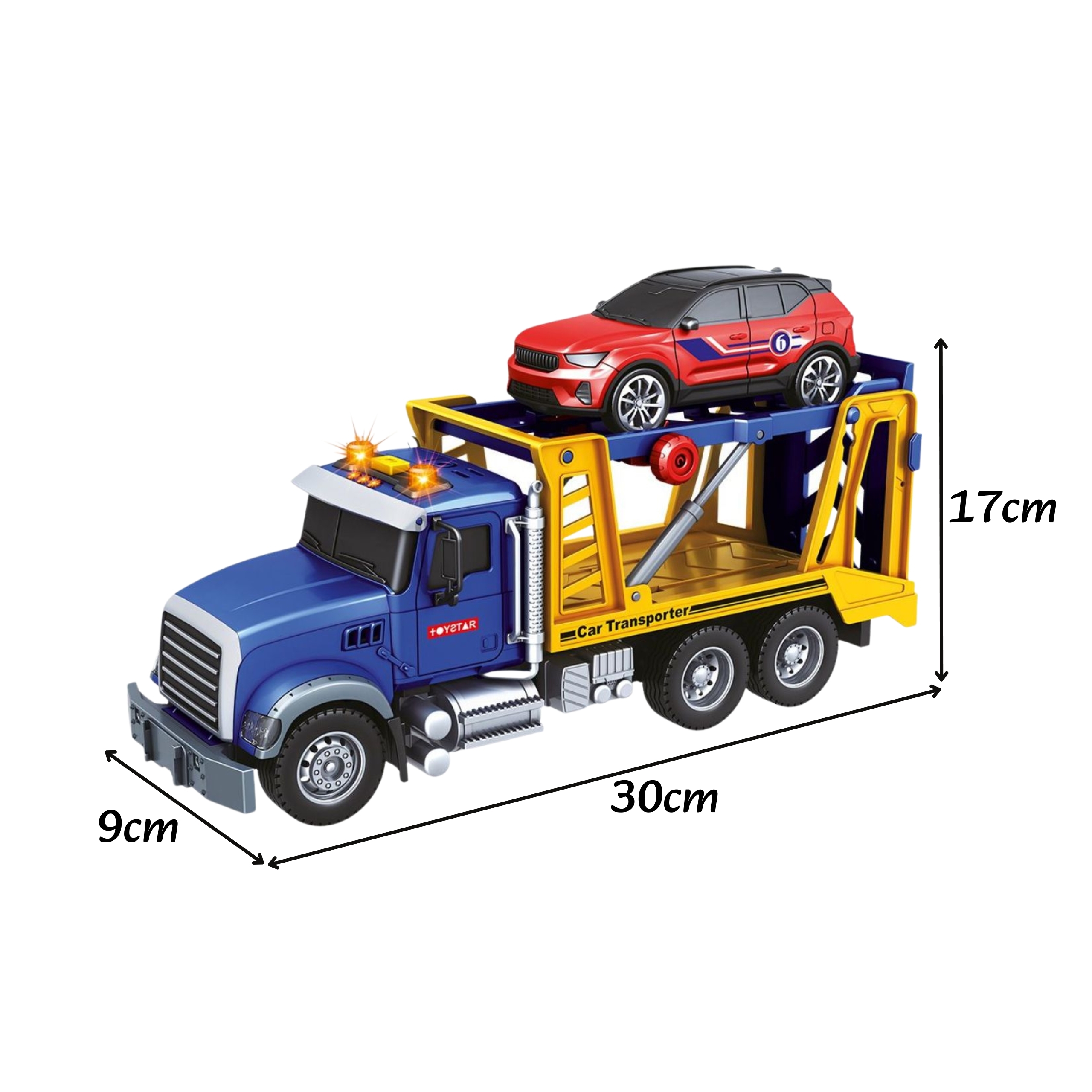 Laweta ciężarówka transporter z autkiem światło dźwięk - 6 z 7