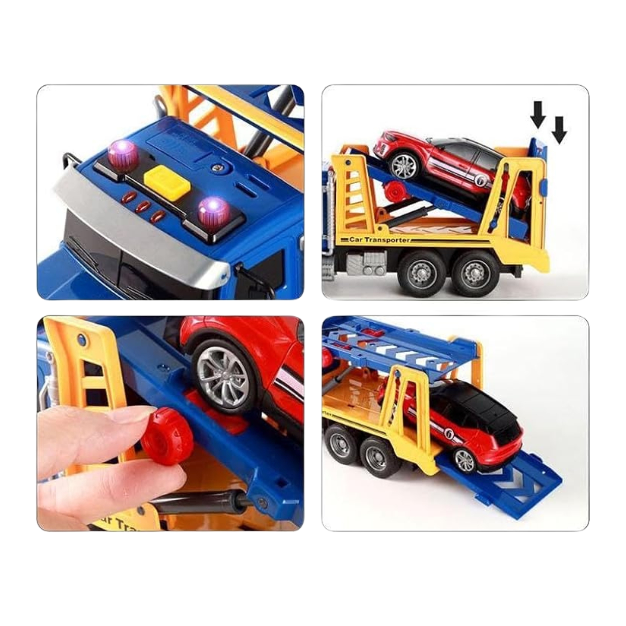 Laweta ciężarówka transporter z autkiem światło dźwięk - 4 z 7