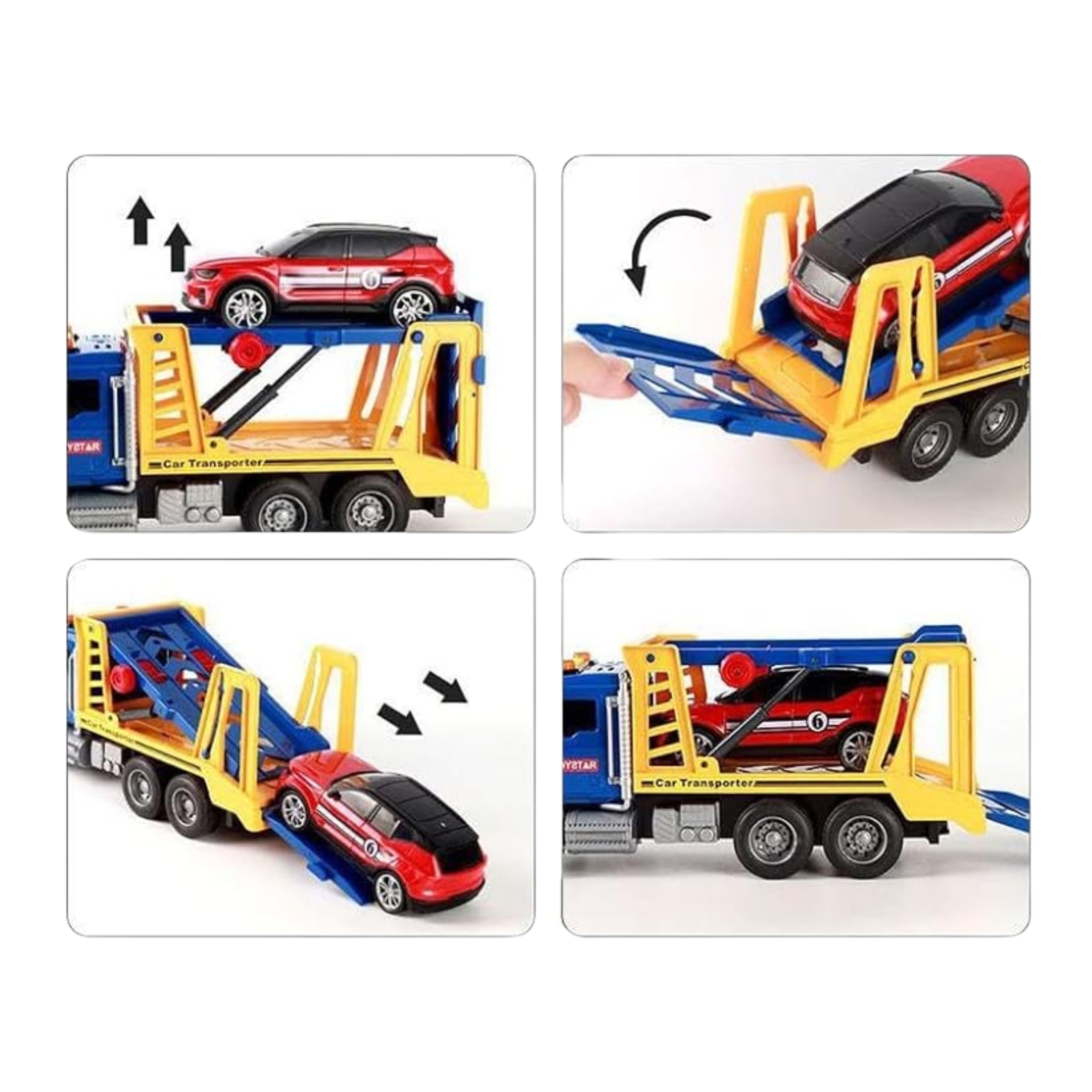 Laweta ciężarówka transporter z autkiem światło dźwięk - 5 z 7