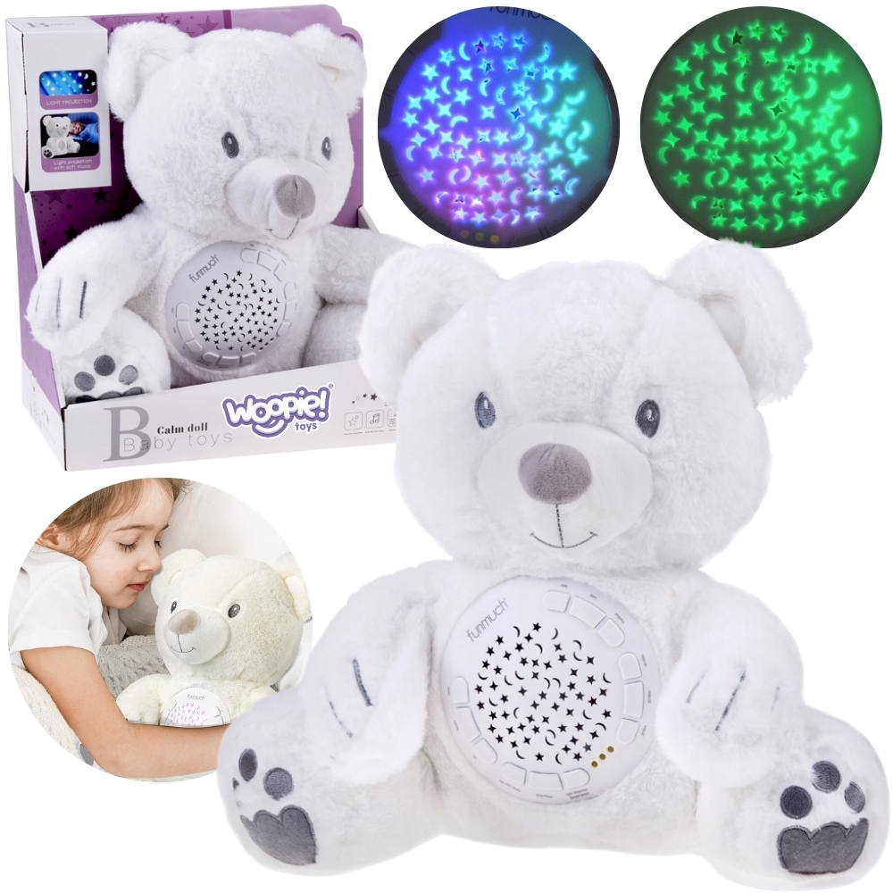 WOOPIE BABY Przytulanka Miś z Projektorem Uspokajacz 15 Melodii WOOPIE BABY Przytulanka Miś z Projektorem Uspokajacz 15 Melodii