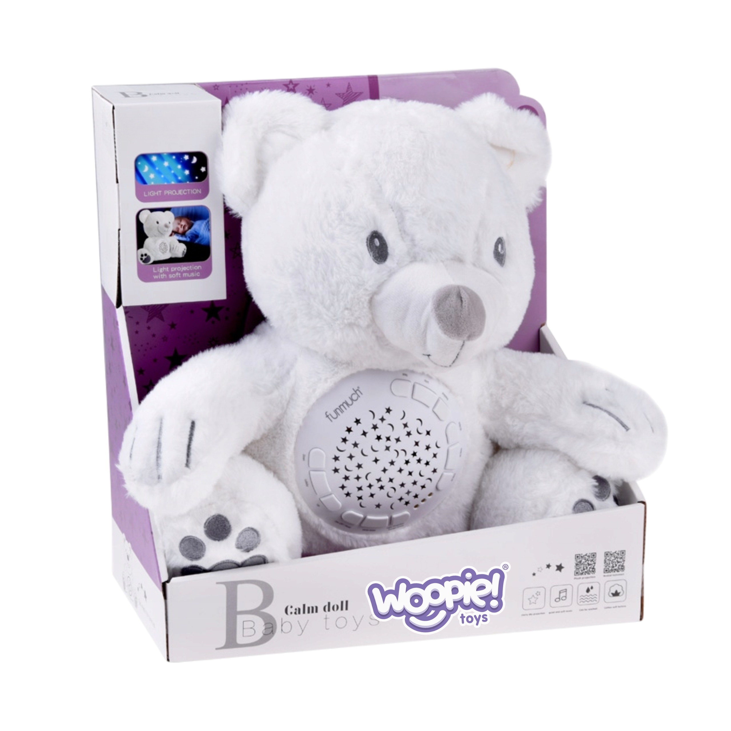 Przytulanka miś z projektorem uspokajacz 15 melodii - 9 z 9