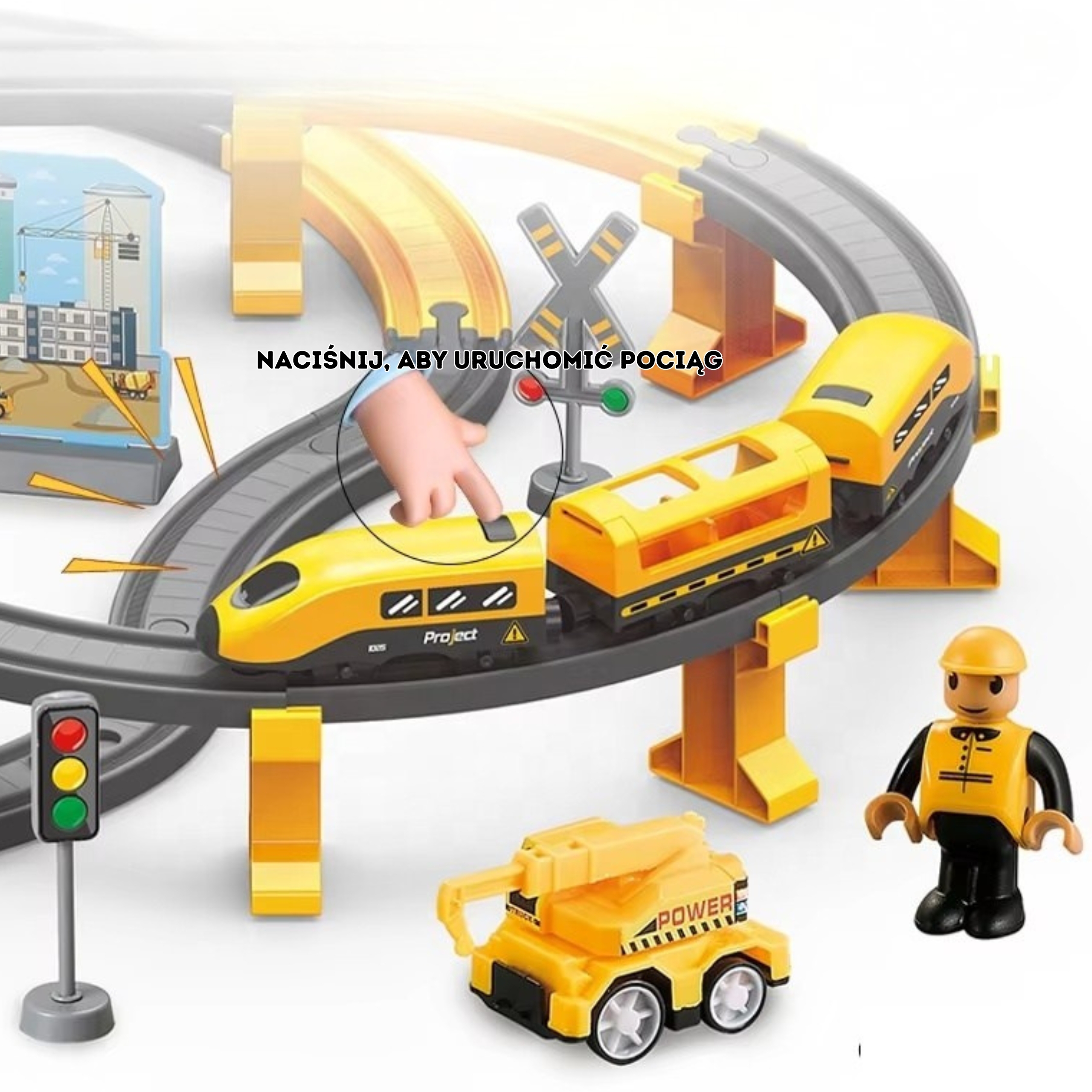 Kolejka elektryczna pendolino zestaw 92el. - 2 z 4