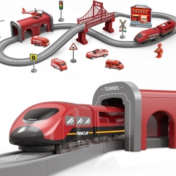 WOOPIE Zestaw Kolejka Elektryczna Pendolino Straż Pożarna 66el.