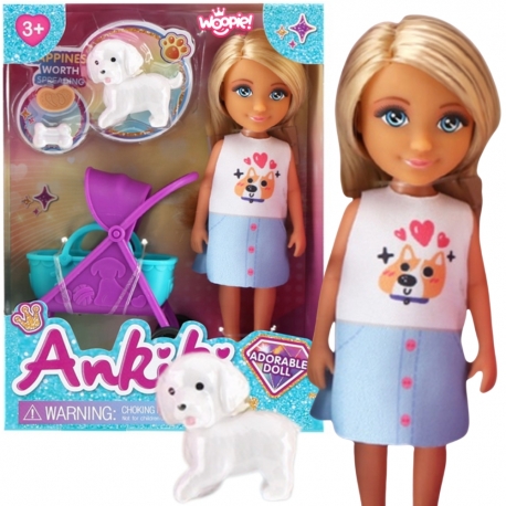 WOOPIE Laleczka z Wózkiem i Pieskiem