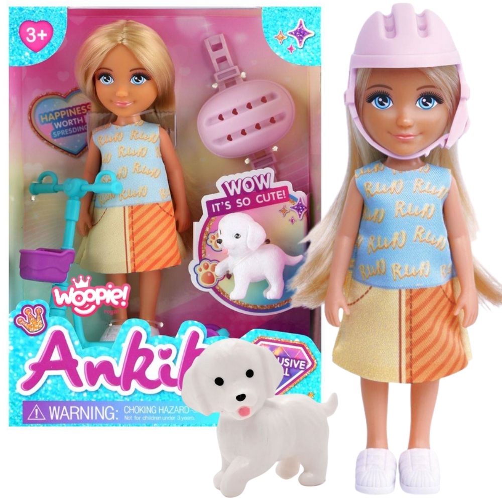 Royal laleczka z pieskiem i hulajnogą - Ta urocza laleczka Niki od marki WOOPIE ROYAL! skradnie serce każdej małej...