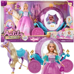 WOOPIE Lalka Księżniczka Lily i Magiczny Powóz Karoca Akcesoria