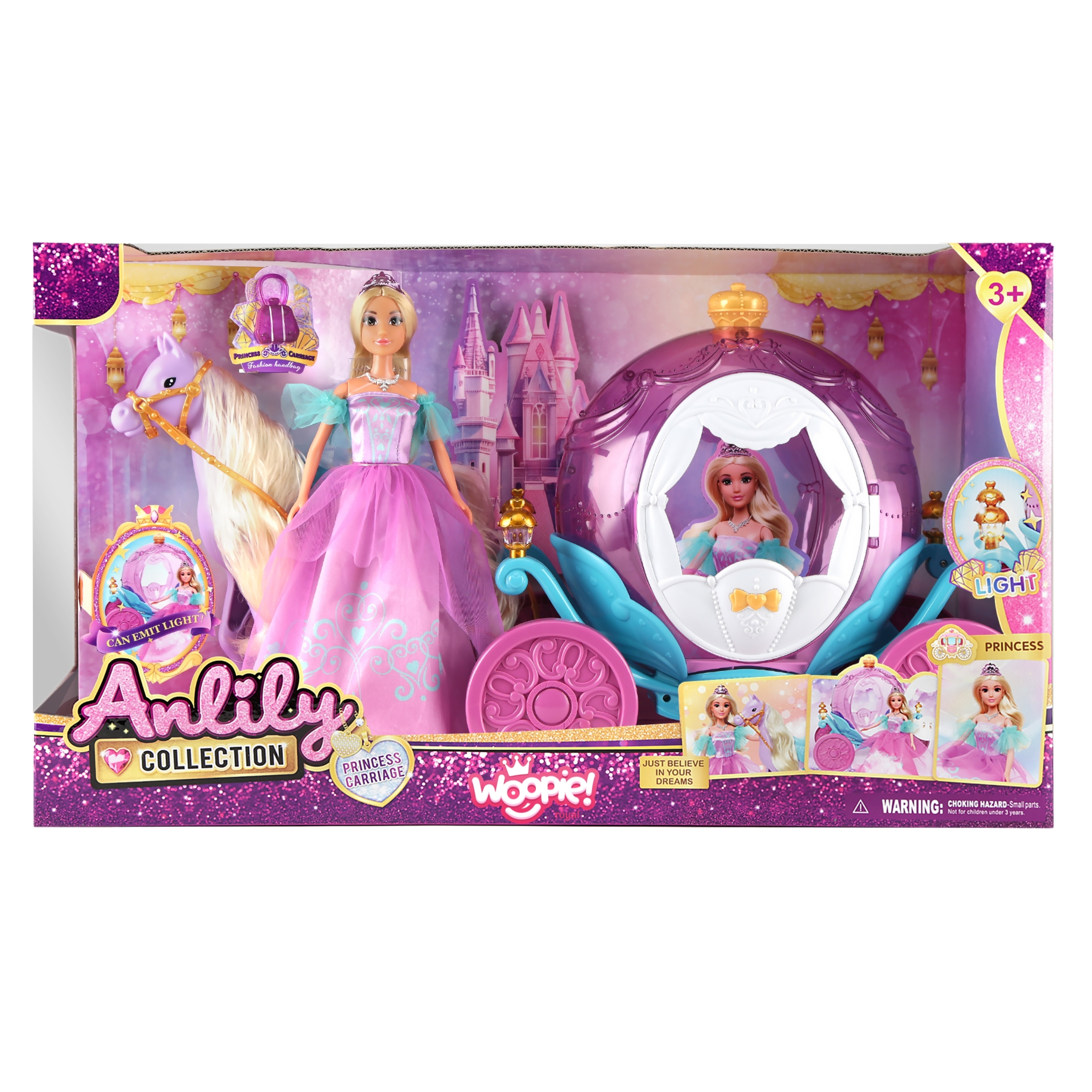 Lalka księżniczka lily i magiczny duży powóz karoca akcesoria - 5 z 5